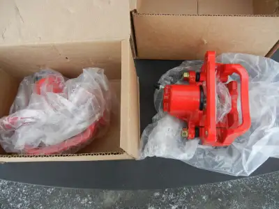 Étrier de frein à disque, performance en fonte, revêtement en poudre rouge, 1 piston, Toyota, arrièr...