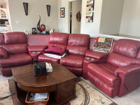 Deep Red sectional 