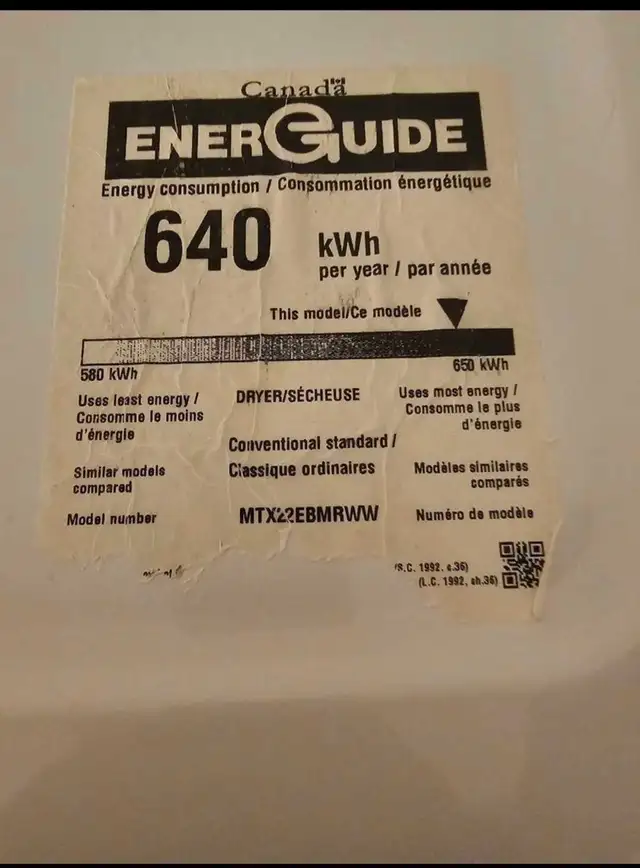 Moffat Washer and Dryer set in Washers & Dryers in City of Halifax - Image 3