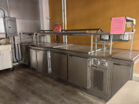 4.5m Salad table with warmers