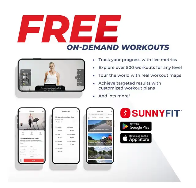 Sunny health & Fitness Treadmill in Exercise Equipment in Kitchener / Waterloo - Image 5