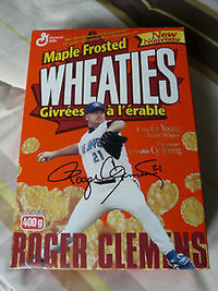 Wheaties collectible cereals: Roger Clemens