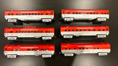 Lionel O-Scale Golden State Cars - Set of 6 - (NO BOXES for these guys) Not looking to separate. Inc...