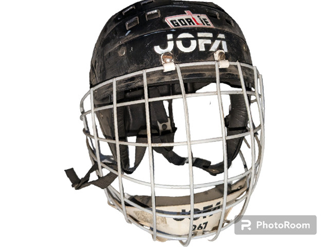 I deliver,  Jofa hockey Goalie Helmet in Hobbies & Crafts in St. Albert
