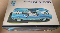 Vintage IMC Mecom Lola T-70 No 108-200 Plastic Model Kit