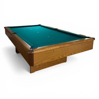 Canadian-made pool table in honey oak color, excellent shape, fresh rubber cushions, hardwood rails,...