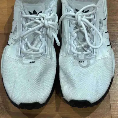 Size 8.5 Adidas NMD Shoes Mild wear and discolouration, caused by use and adhesive over time. Bought...