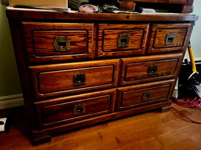 5 pc Solid Wood Campaign Style Dresser Set, View more
