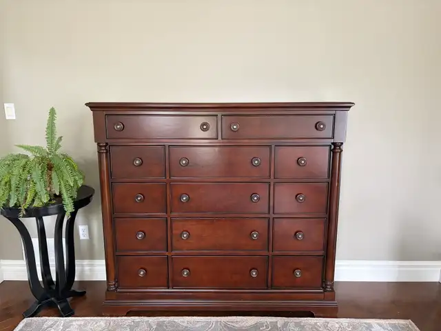 Dark Wood Storage Chest / Dresser