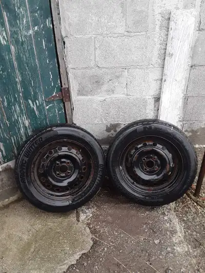#2rims $15each Or 2 for $25 Tires worn out.