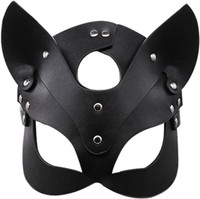 Leather Cat Mask Costume  $20