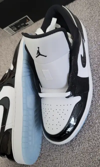 AIR JORDAN 1 LOW SE CONCORD size 11.5 NEW white black, View more