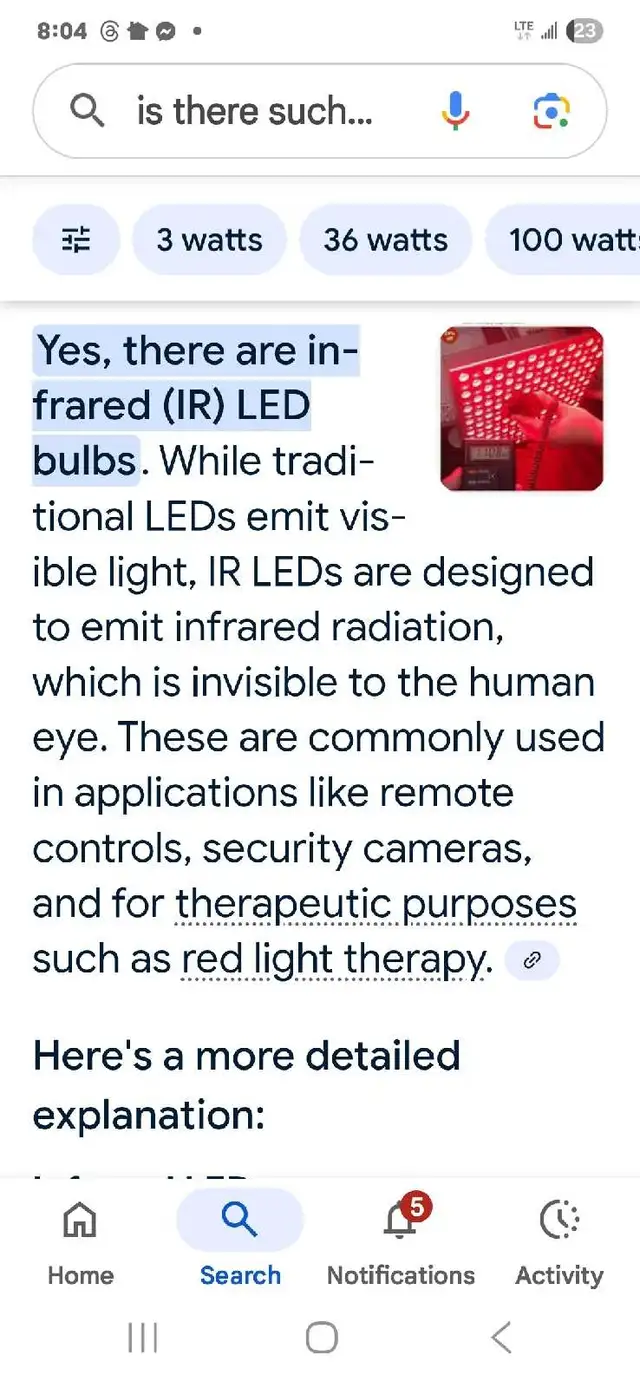 TobeBright infra-red  light bulb64840232480001123