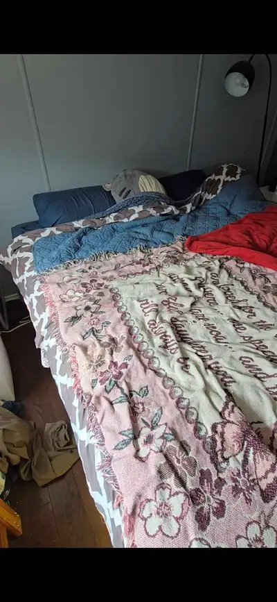 Adjustable king size bed frame with mattresz, View more