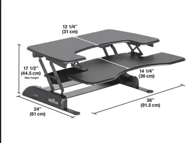 desk converter, Sit-Stand height adjustable --Varidesk, View more