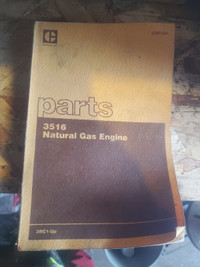 3516 Cat / Caterpillar Natural Gas Engine Parts Manual