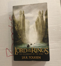 Lord of the rings book by J.R.R. Tolkien