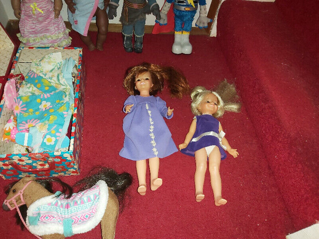 Various vintage dolls disney and flying groversee ad prices in Toys & Games in Edmonton