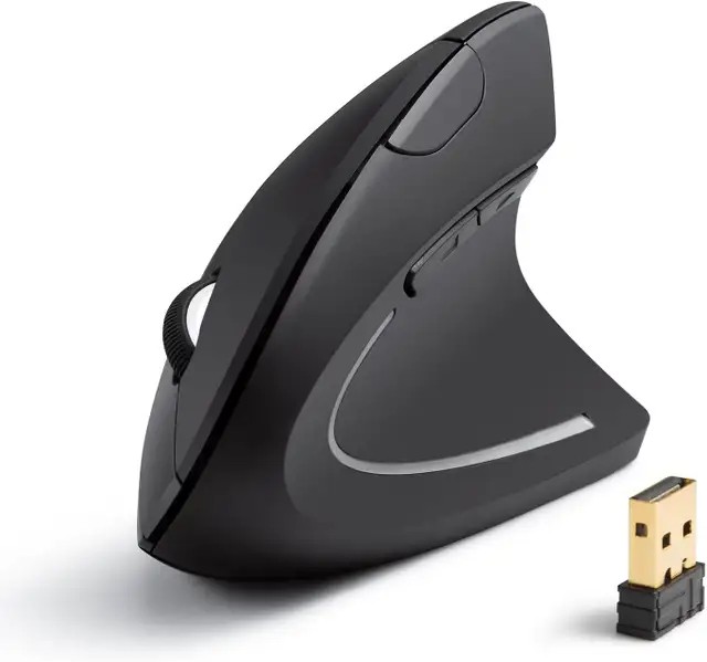 Wireless Ergonomic Left Handed Mouse in Mice, Keyboards & Webcams in City of Montréal - Image 2