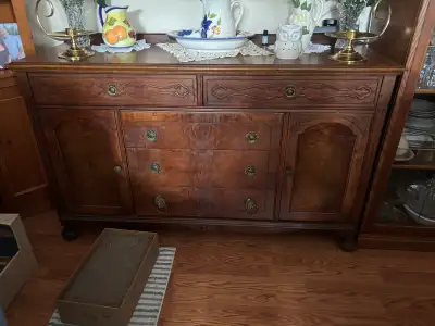 Antique Buffet Hutch, View more