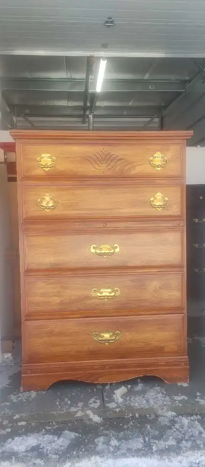 5 drawers dresser wood, View more