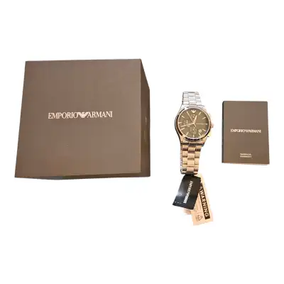 Selling an Emporio Armani men's stainless steel watch, model AR11645, featuring a sleek design and p...
