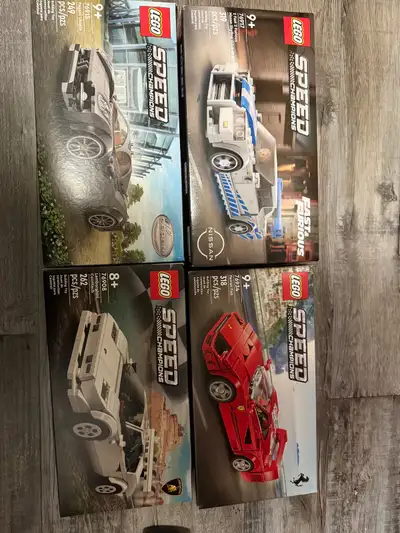 Lego Cars I have a Ferrari F40, 2 Fast 2 Furious Nissan Skyline GT-R (R34), Lamborghini Countach, an...