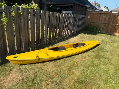 NECKY GANNET 2 TANDEM KAYAK, 14’ 9’, $350. FIRM This is a Canadian made Necky Gannet tandem kayak in...