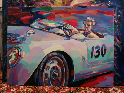 I can painting your popular actor or hero on canvas.