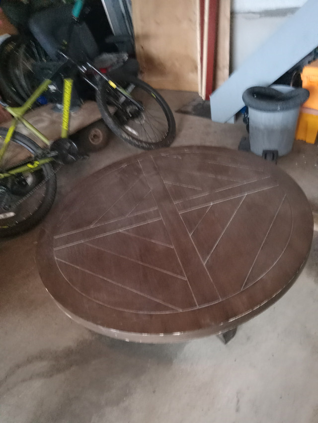 Round wooden coffee table in Coffee Tables in Cambridge