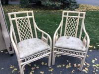 Two Rattan Chairs gently used