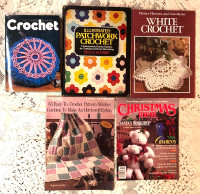 VINTAGE CROCHET and TATTING BOOKS – HC/PB – VG/E Condition