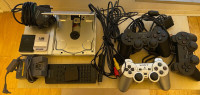 Rare Silver PS2 Slim + 17 Games + DDR +  Much More!