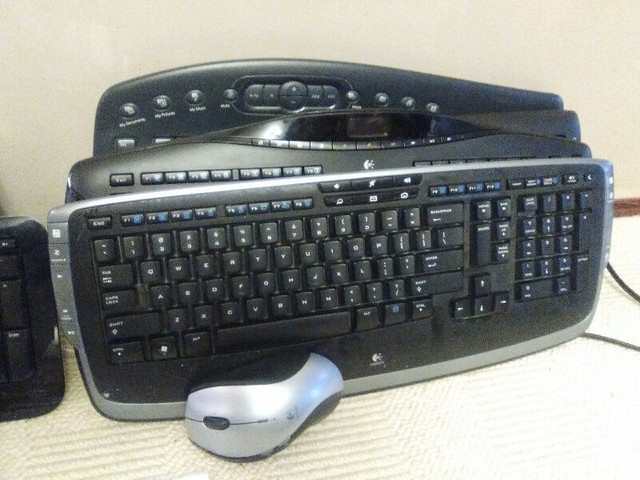 have some keyboard / mouse / receiver  for parts in Mice, Keyboards & Webcams in Calgary - Image 2