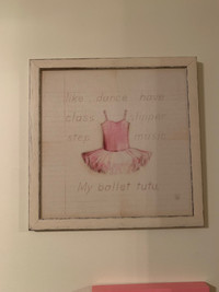 Ballet tutu wall picture