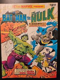 BAT MAN VS THE INCREDIBLE HULK COMIC
