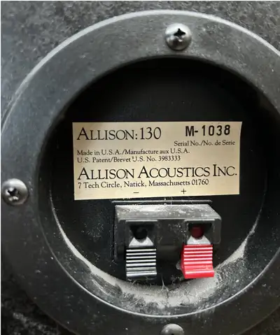 ALLISON ACOUSTICS Pair Speakers, View more