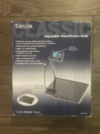 TAYLOR Adjustable View Kitchen Scale 3818-49
