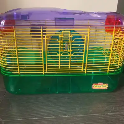 Hamster cage, small animal cage with accessories, View more