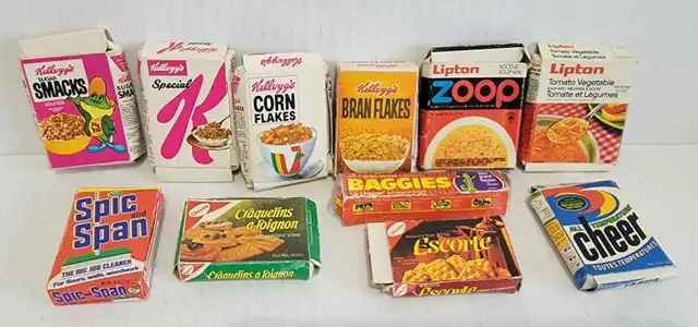 Vintage Mini Brands Food Boxes 70s 80s62864363137538129