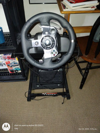 Racing wheel +stand