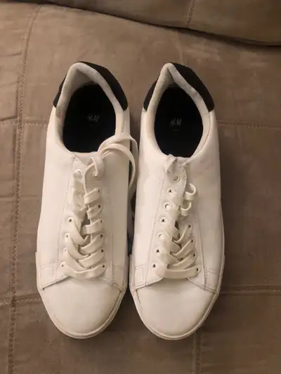 H&M White Sneakers  $30  Size 40 located west end, View more