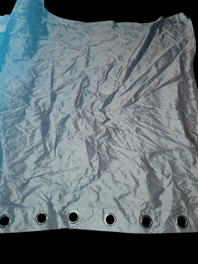 Silver short curtain panel. Home decor. 35" L x 35" W. PLEASE read the ad carefully My name - My nam...