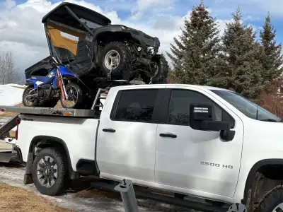 STF 6’ Two place slide out sled or ATV deck with under deck access hatch , comes with 4 turn buckles...