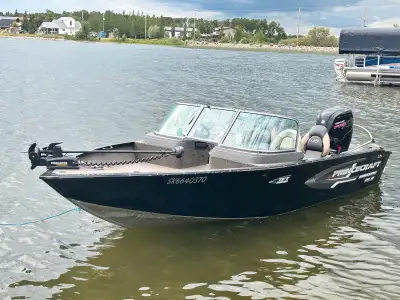 2017 DXL 19ft. Hudson boat. 115 mercury motor. 70lb thrust trolling motor. Hummingbird fish finder....