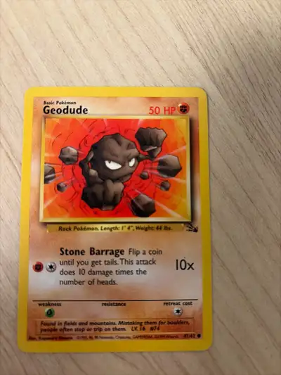 1995 Pokemon Geodude non-hologram, View more