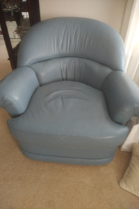 Rotating Italian Leather Chair
