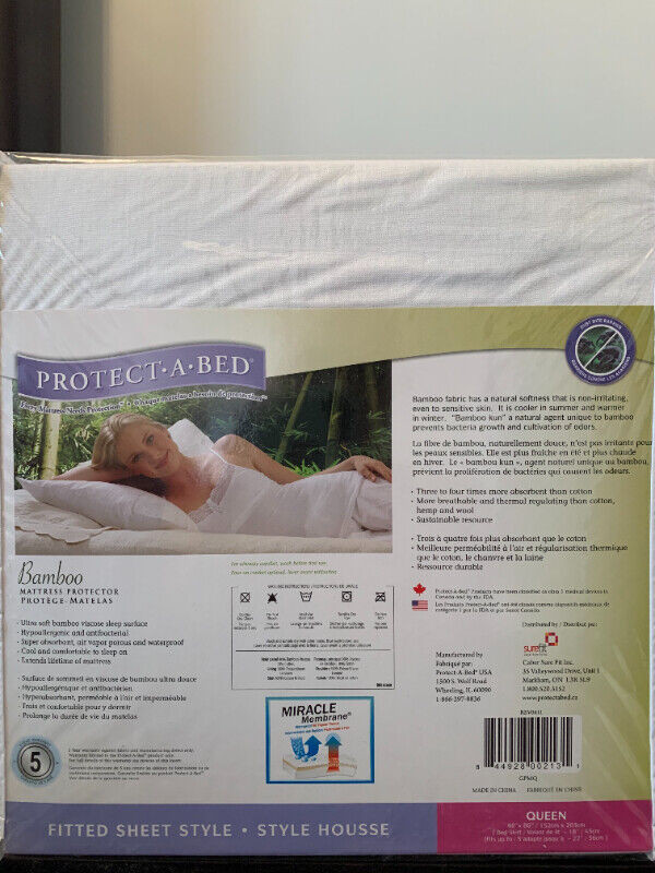Twin size Protect-A-Bed Bamboo Mattress Protector in Bedding in City of Toronto - Image 3