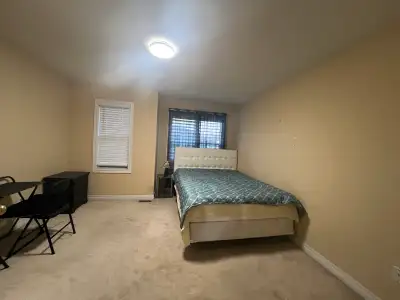 Two rooms available - one room with parking garage plus own washroom- available anytime/ good for co...