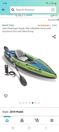 Kayak, inflatable, easy carring, *brand new*